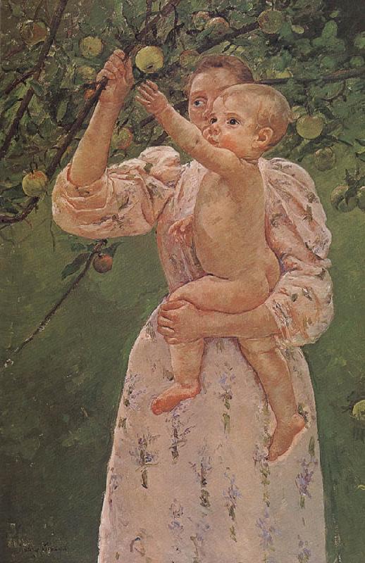 Mary Cassatt The Baby Reaching for  the apple